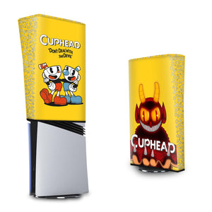 Capa Anti Poeira PS5 Pro Vertical - Cuphead - Pop Arte Skins - foto 3