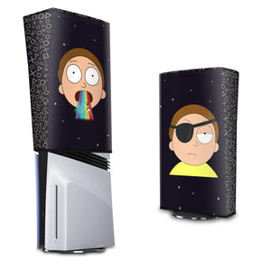 Capa Anti Poeira PS5 Pro Vertical - Morty Rick And Morty - Pop Arte Skins
