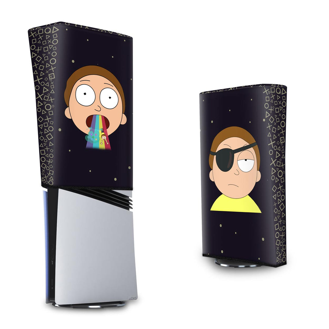 Capa Anti Poeira PS5 Pro Vertical - Morty Rick And Morty - Pop Arte Skins - foto 3