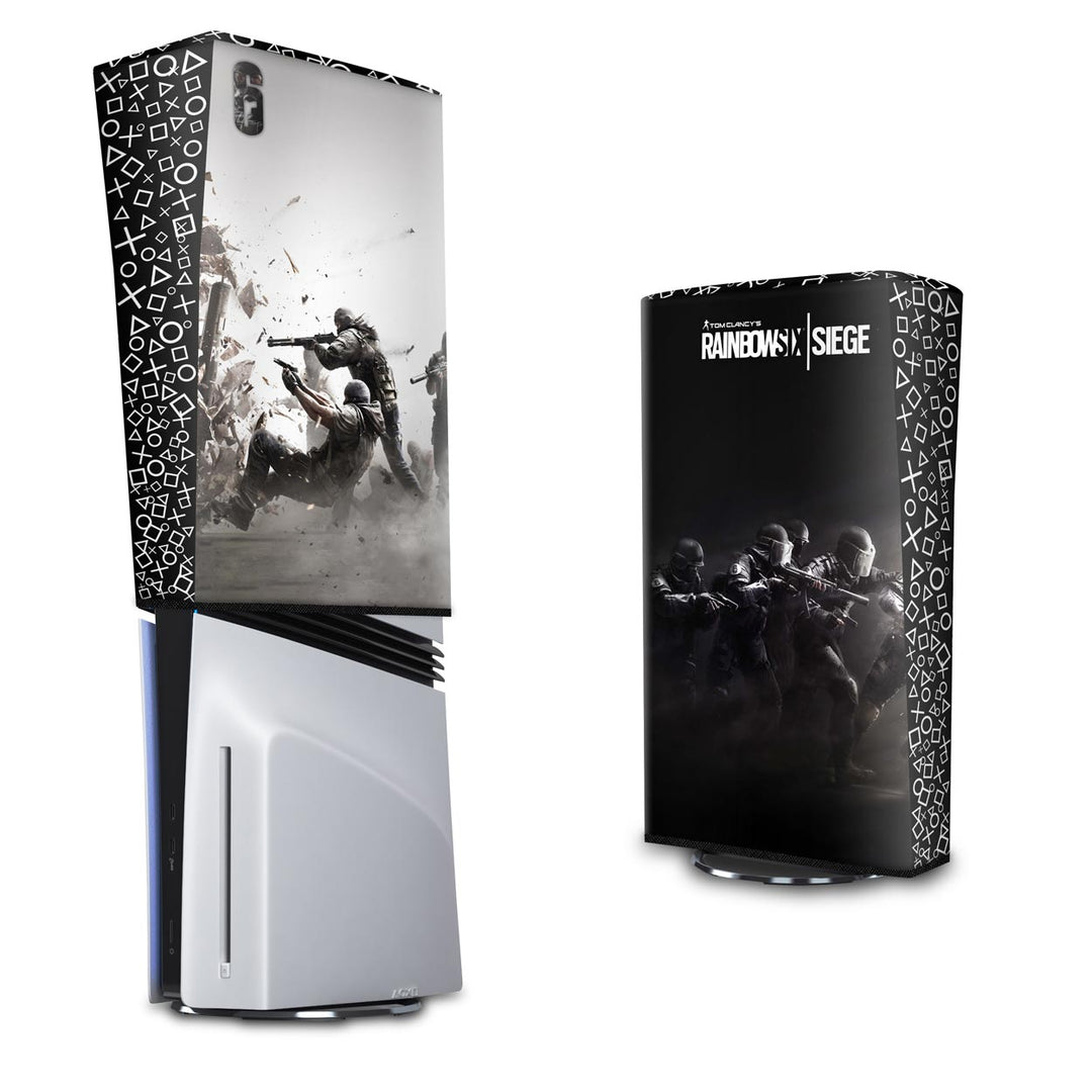 Capa Anti Poeira PS5 Pro Vertical - Tom Clancy's Rainbow Six Siege - Pop Arte Skins