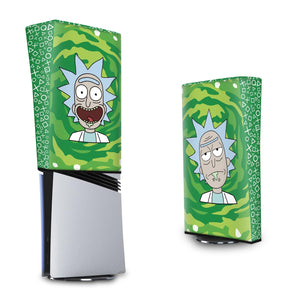 Capa Anti Poeira PS5 Pro Vertical - Rick And Morty - Pop Arte Skins - foto 3