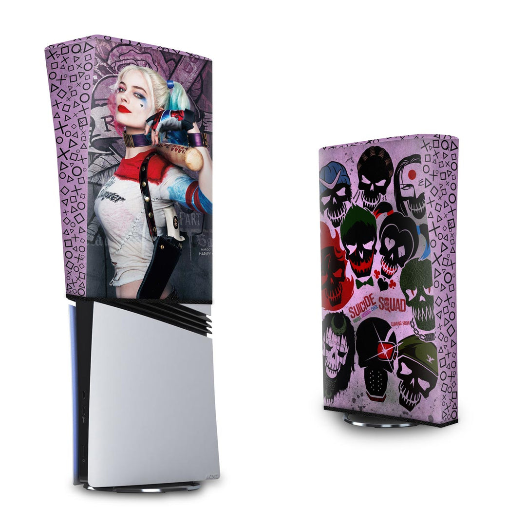 Capa Anti Poeira PS5 Pro Vertical - Arlequina Harley Quinn - Pop Arte Skins - foto 3