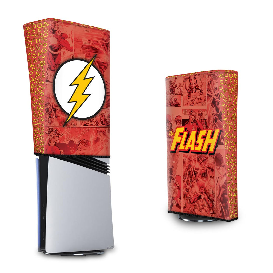 Capa Anti Poeira PS5 Pro Vertical - The Flash Comics - Pop Arte Skins - foto 3