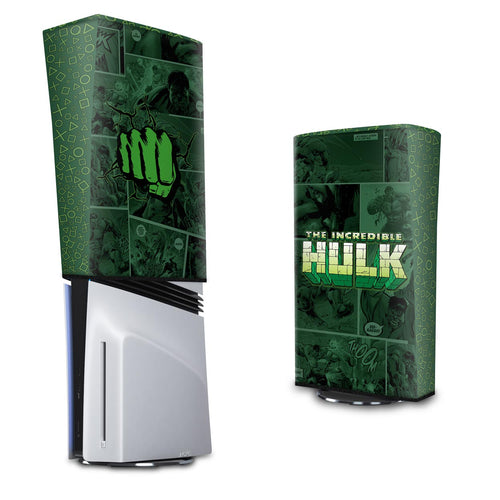 Capa Anti Poeira PS5 Pro Vertical - Hulk Comics