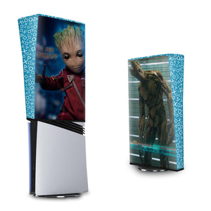Capa Anti Poeira PS5 Pro Vertical - Baby Groot - Pop Arte Skins - foto 3