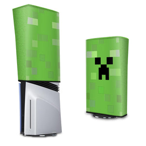 Capa Anti Poeira PS5 Pro Vertical - Creeper Minecraft - Pop Arte Skins
