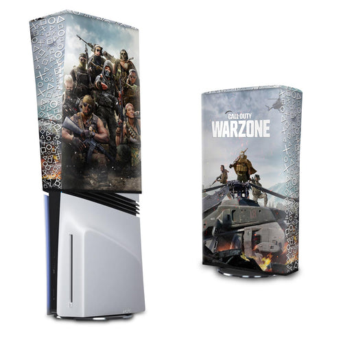 Capa Anti Poeira PS5 Pro Vertical - Call of Duty Warzone