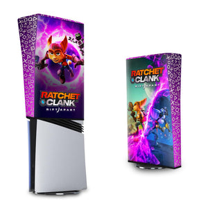 Capa Anti Poeira PS5 Pro Vertical - Ratchet & Clank Rift Apart - Pop Arte Skins - foto 3