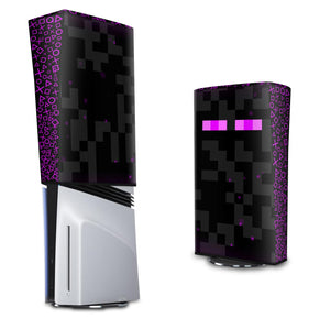 Capa Anti Poeira PS5 Pro Vertical - Minecraft Enderman - Pop Arte Skins