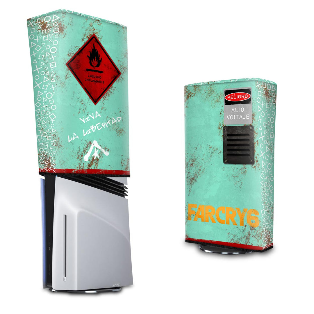 Capa Anti Poeira PS5 Pro Vertical - Far Cry 6 - Pop Arte Skins