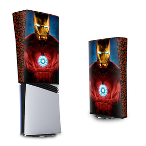 Capa Anti Poeira PS5 Pro Vertical - Iron Man Homem De Ferro - Pop Arte Skins - foto 3