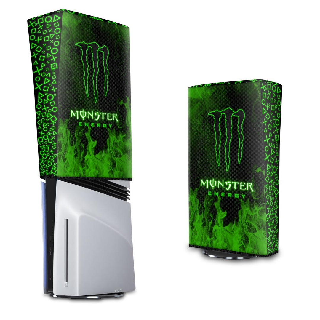 Capa Anti Poeira PS5 Pro Vertical - Monster Energy Drink - Pop Arte Skins