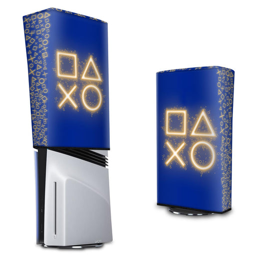 PS5 Pro Capa Anti Poeira Vertical - Days Of Play Edição Limitada