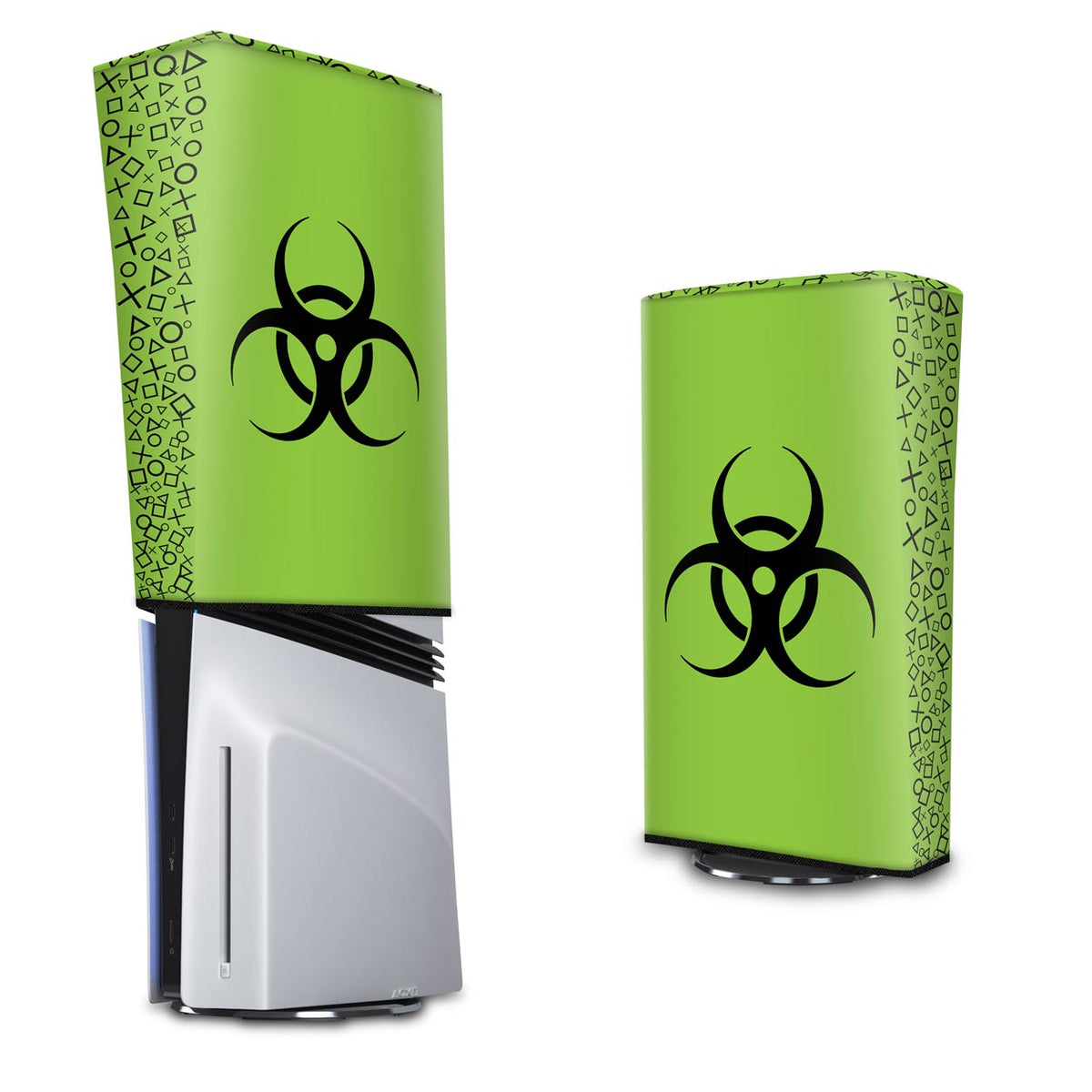 Capa Anti Poeira PS5 Pro Vertical - Biohazard Radioativo