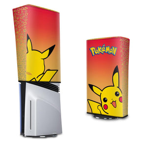 Capa Anti Poeira PS5 Pro Vertical - Pokemon Pikachu - Pop Arte Skins