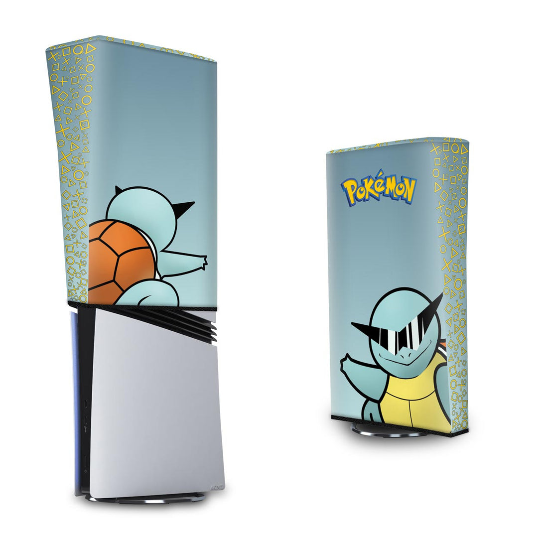 Capa Anti Poeira PS5 Pro Vertical - Pokemon Squirtle - Pop Arte Skins - foto 3