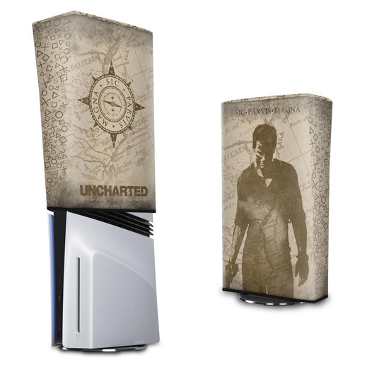 PS5 Pro Capa Anti Poeira Vertical - Uncharted