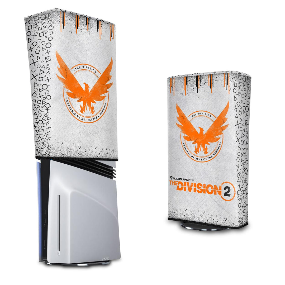 Capa Anti Poeira PS5 Pro Vertical - The Division 2 - Pop Arte Skins