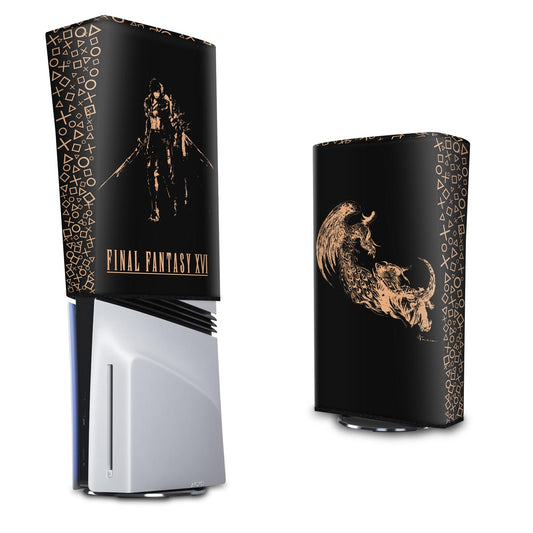 Capa Anti Poeira PS5 Pro Vertical - Final Fantasy XVI Edition
