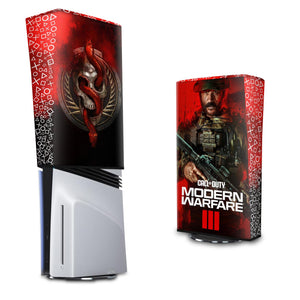 Capa Anti Poeira PS5 Pro Vertical - Call Of Duty Modern Warfare III - Pop Arte Skins