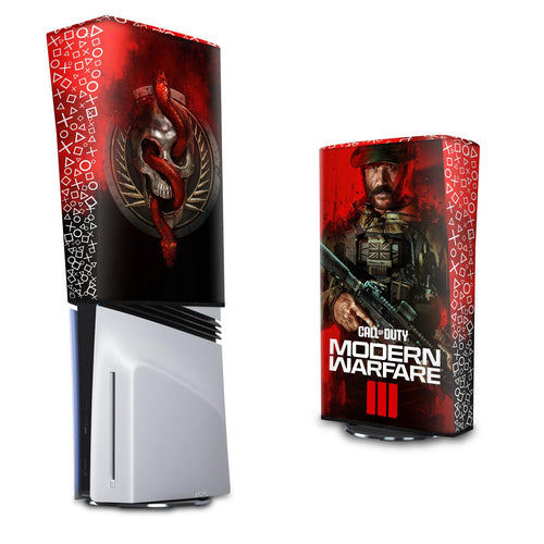 Capa Anti Poeira PS5 Pro Vertical - Call Of Duty Modern Warfare III