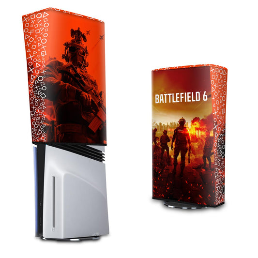PS5 Pro Capa Anti Poeira Vertical - Battlefield 6