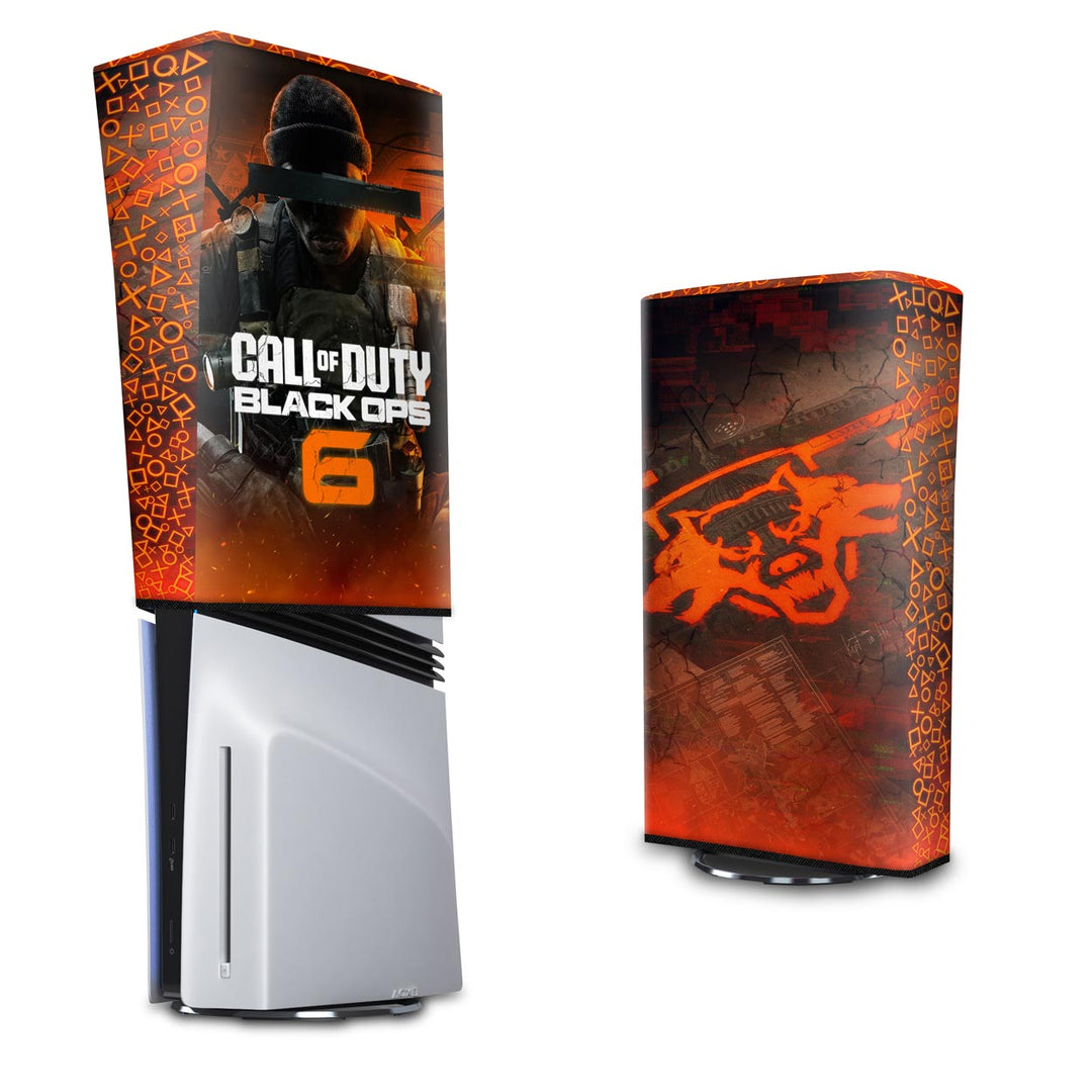 Capa Anti Poeira PS5 Pro Vertical - Call of Duty Black Ops 6 - Pop Arte Skins