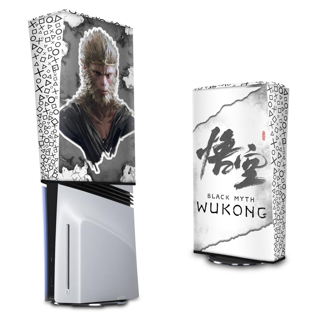 Capa Anti Poeira PS5 Pro Vertical - Black Myth: Wukong - Pop Arte Skins