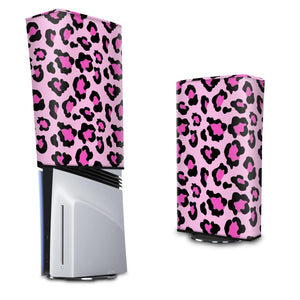Capa Anti Poeira PS5 Pro Vertical - Onça Rosa