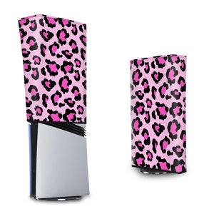 Capa Anti Poeira PS5 Pro Vertical - Onça Rosa - Pop Arte Skins - foto 3