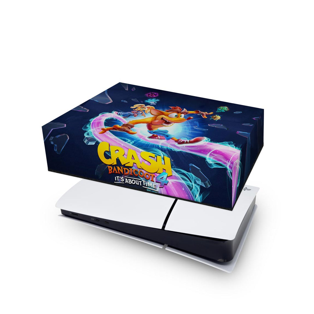 Capa Anti Poeira PS5 Slim Horizontal - Crash Bandicoot 4 - Pop Arte Skins - foto 4