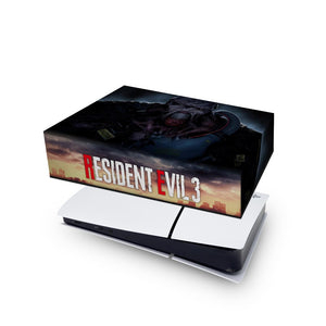 Capa Anti Poeira PS5 Slim Horizontal - Resident Evil 3 Remake - Pop Arte Skins - foto 4