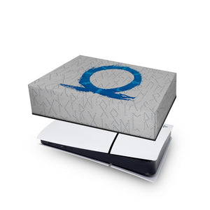 Capa Anti Poeira PS5 Slim Horizontal - God Of War Ragnarok - Pop Arte Skins - foto 4