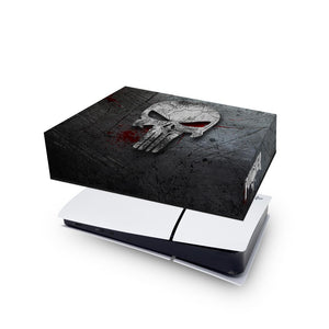 Capa Anti Poeira PS5 Slim Horizontal - The Punisher Justiceiro - Pop Arte Skins - foto 4