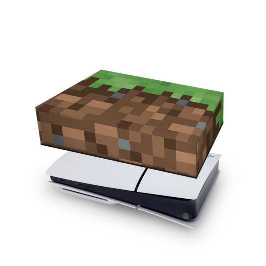 Capa Anti Poeira PS5 Slim Horizontal - Minecraft
