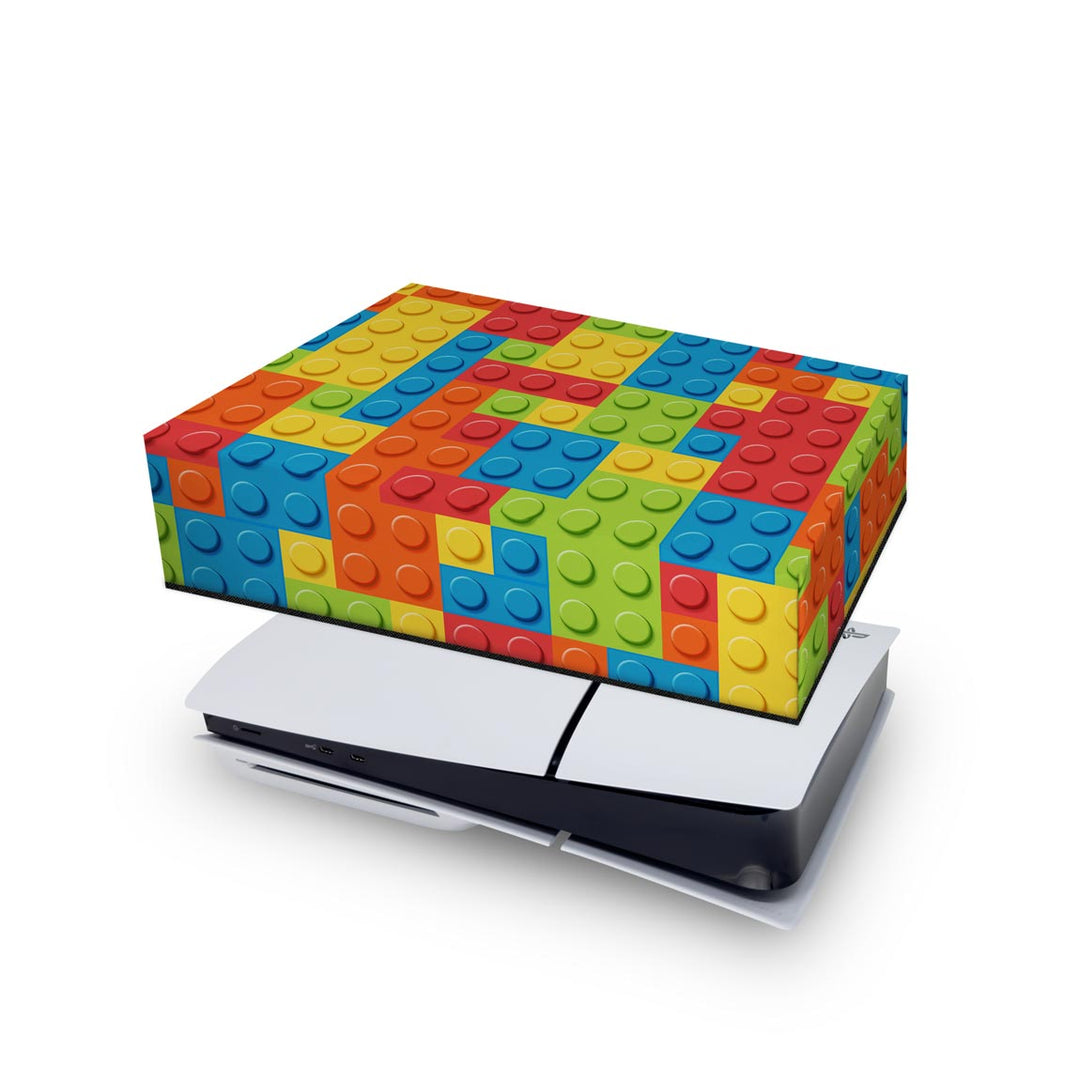 Capa Anti Poeira PS5 Slim Horizontal - Lego Peça - Pop Arte Skins