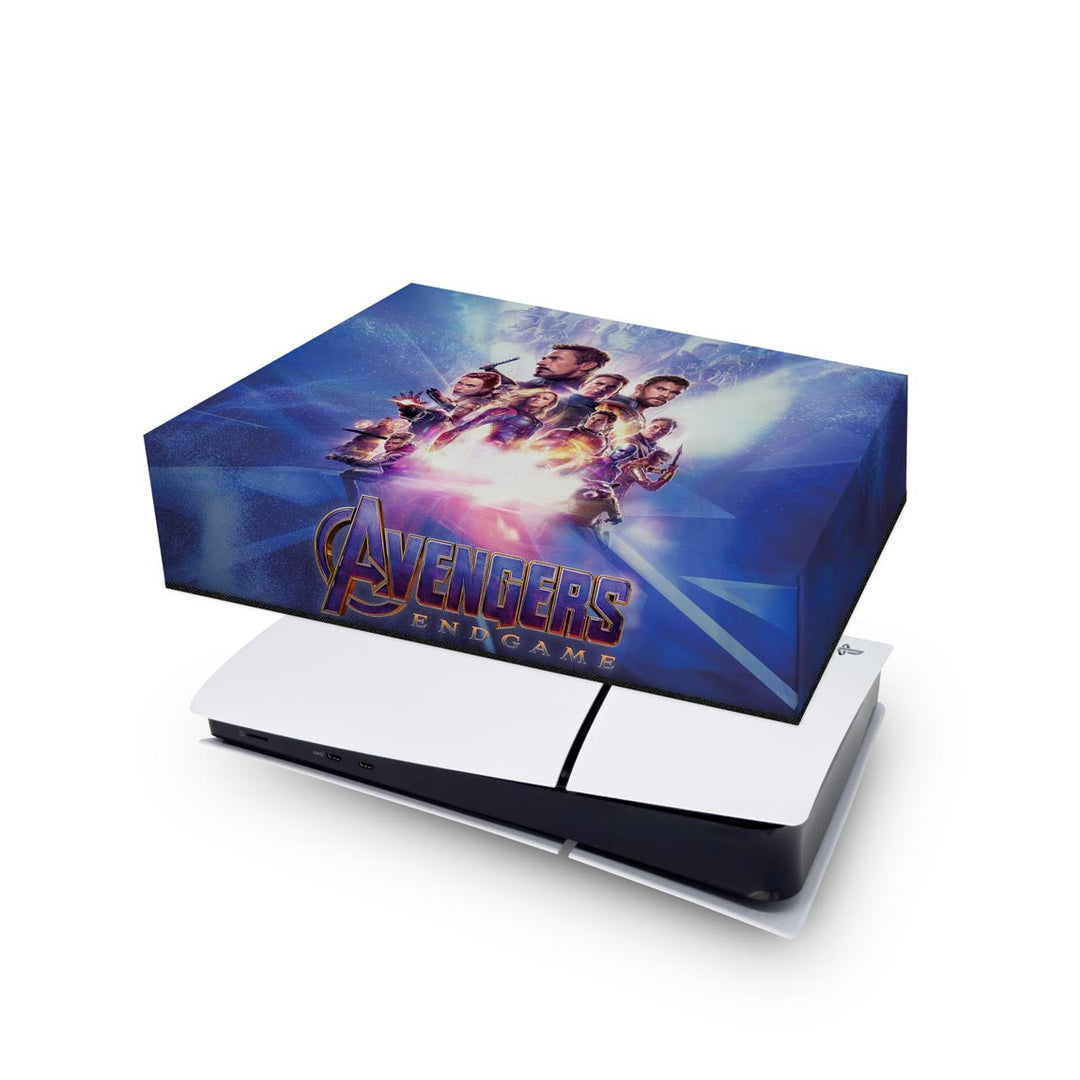 Capa Anti Poeira PS5 Slim Horizontal - Vingadores Ultimato Endgame - Pop Arte Skins - foto 3