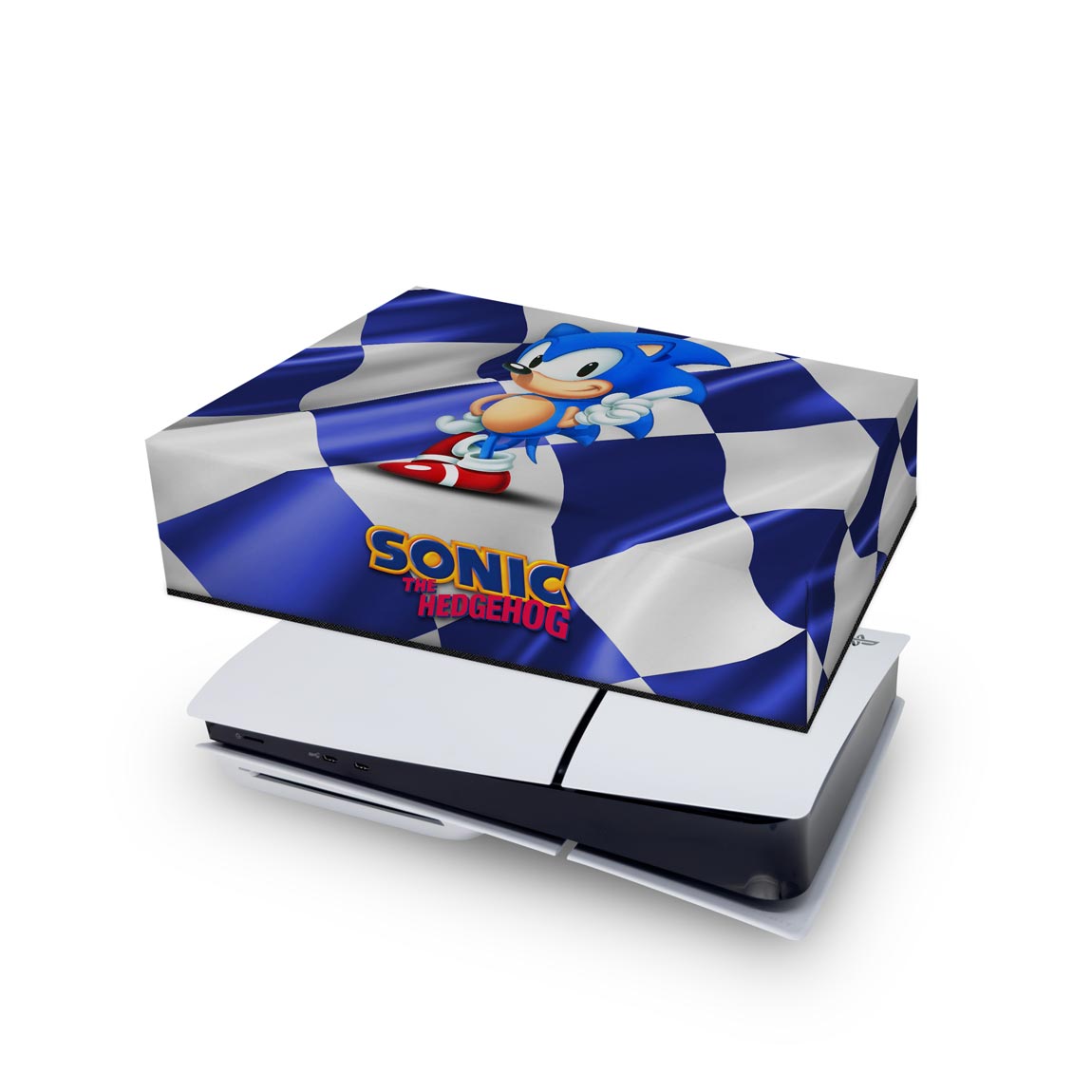 PS5 Slim Capa Anti Poeira Horizontal - Sonic