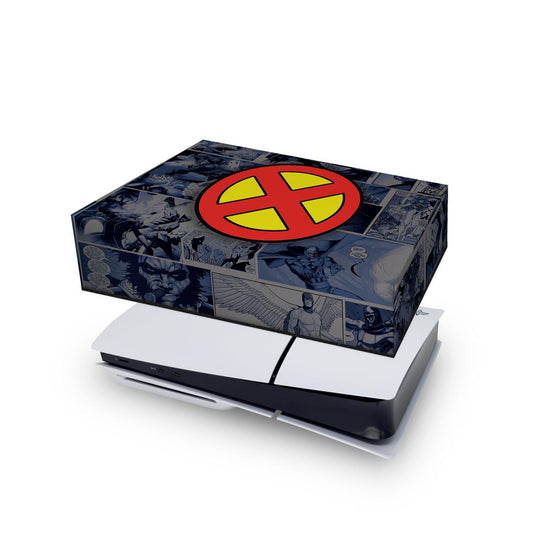 Capa Anti Poeira PS5 Slim Horizontal - X-Men Comics