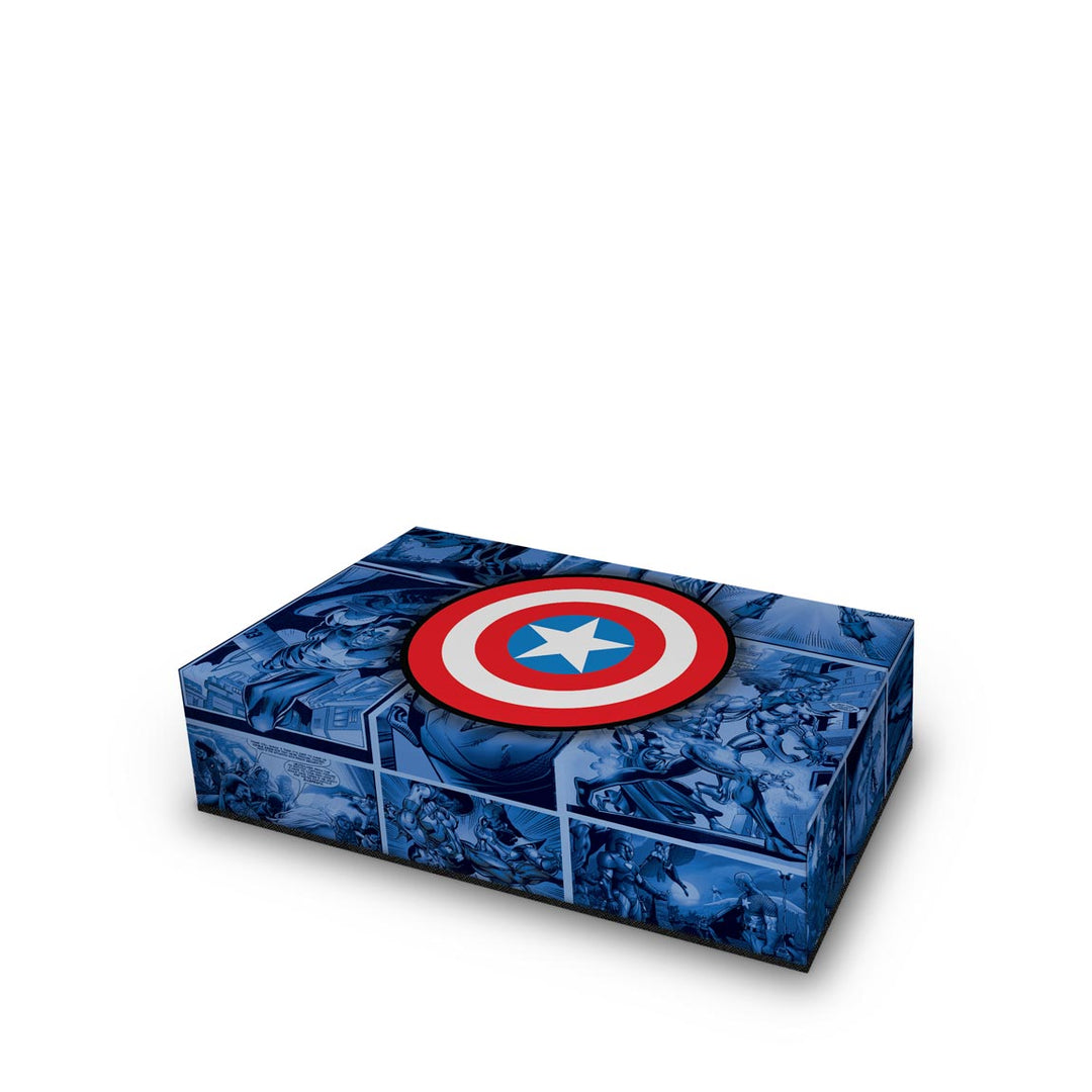 Capa Anti Poeira PS5 Slim Horizontal - Capitão América Comics - Pop Arte Skins - foto 2