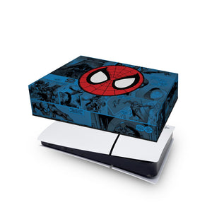 Capa Anti Poeira PS5 Slim Horizontal - Homem-Aranha Spider-Man Comics - Pop Arte Skins - foto 4