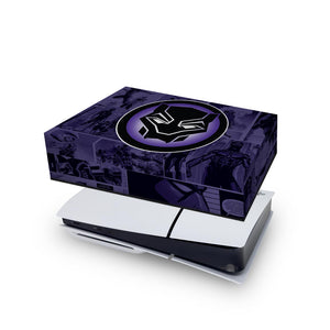 Capa Anti Poeira PS5 Slim Horizontal - Pantera Negra Comics - Pop Arte Skins