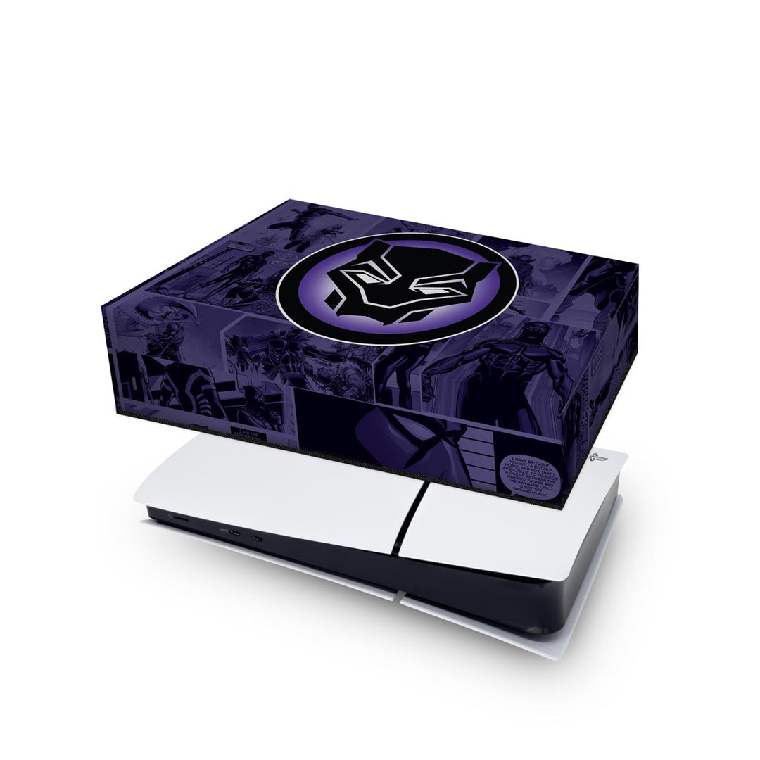Capa Anti Poeira PS5 Slim Horizontal - Pantera Negra Comics - Pop Arte Skins - foto 4