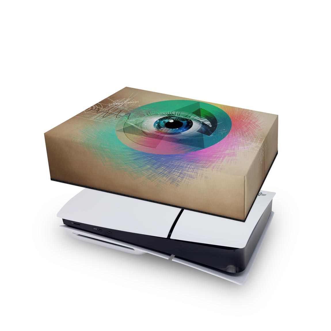 PS5 Slim Capa Anti Poeira Horizontal - Abstrato #89