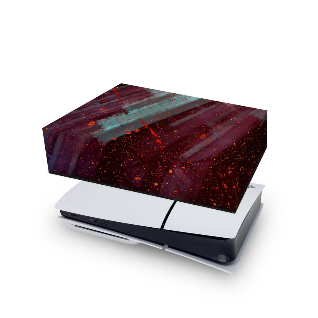 Capa Anti Poeira PS5 Slim Horizontal - Abstrato #100 - Pop Arte Skins