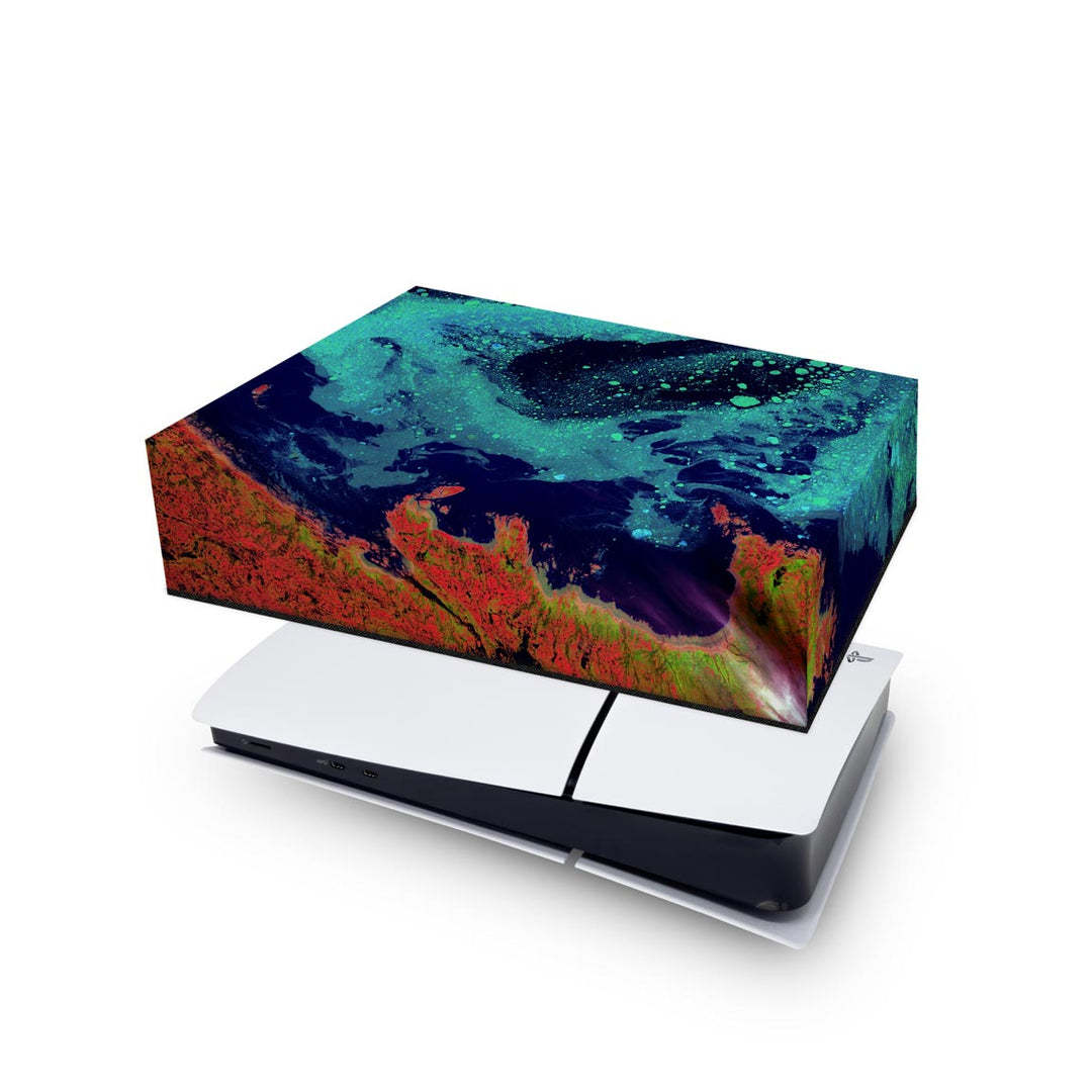 Capa Anti Poeira PS5 Slim Horizontal - Abstrato #105 - Pop Arte Skins - foto 4