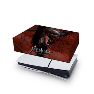 Capa Anti Poeira PS5 Slim Horizontal - Venom Tempo de Carnificina - Pop Arte Skins