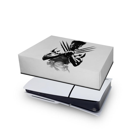 Capa Anti Poeira PS5 Slim Horizontal - Wolverine X-men