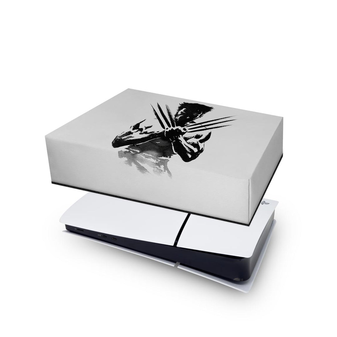 Capa Anti Poeira PS5 Slim Horizontal - Wolverine X-men - Pop Arte Skins - foto 4