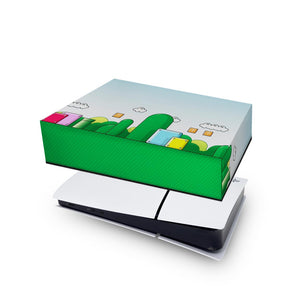 Capa Anti Poeira PS5 Slim Horizontal - Super Mario Bros - Pop Arte Skins - foto 4